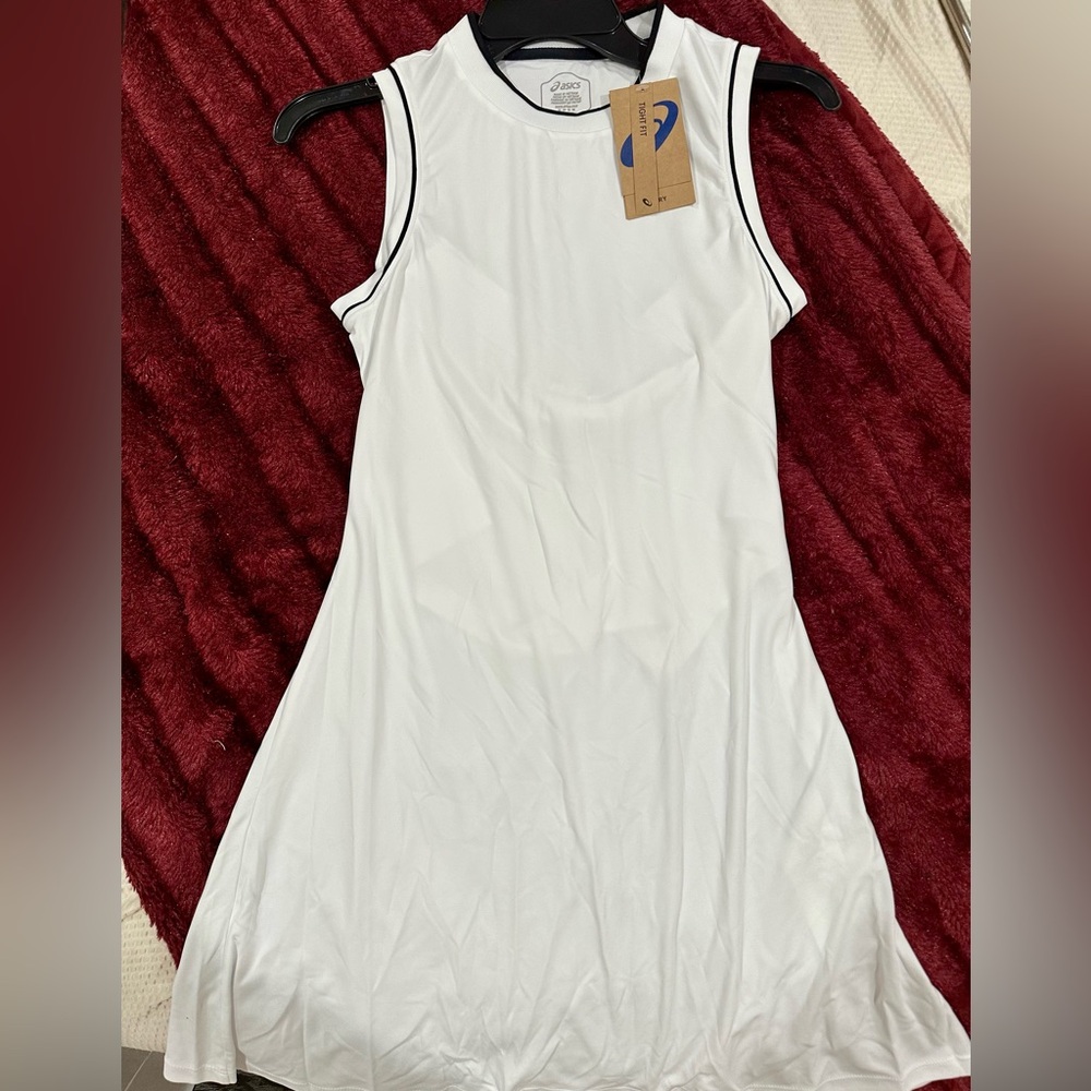 Asics White Sleeveless Tennis Dress